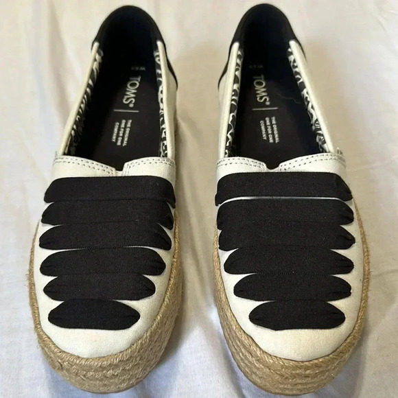 TOMS Valencia Platform Espadrille - Natural size 6.5 - Picture 3 of 9
